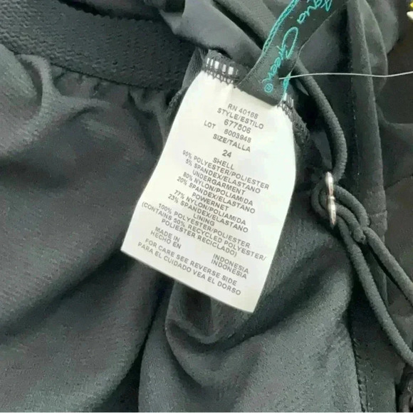 Aqua Green Women's High Neck Swim Dress One Piece Swimsuit UPF 50+ Size 24 - Picture 13 of 16